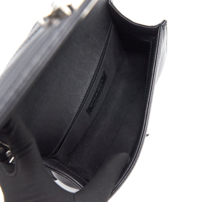 Chanel Small Chevron Le boy Lambskin Black