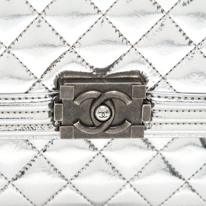 Chanel Boy Chanel Leboy Silver with Ruthenium Hardware
