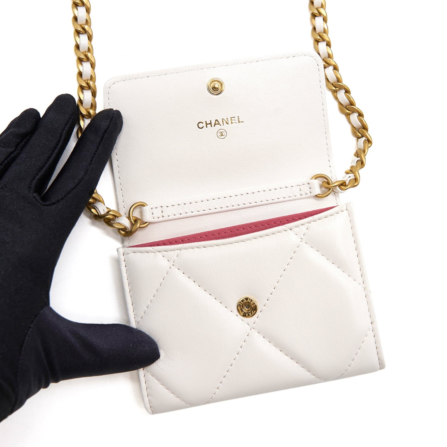 Chanel 19 Flap Coin Purse with Chain