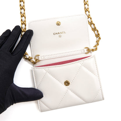 Chanel 19 Flap Coin Purse with Chain