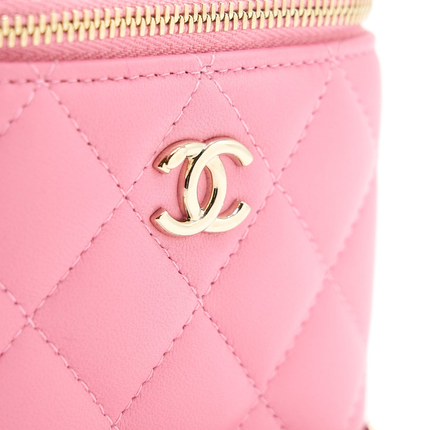 Chanel Small Vanity with Chain Pink