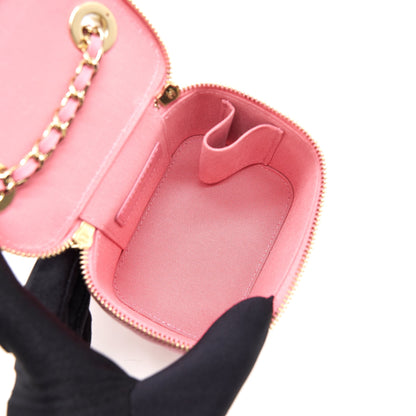 Chanel Small Vanity with Chain Pink