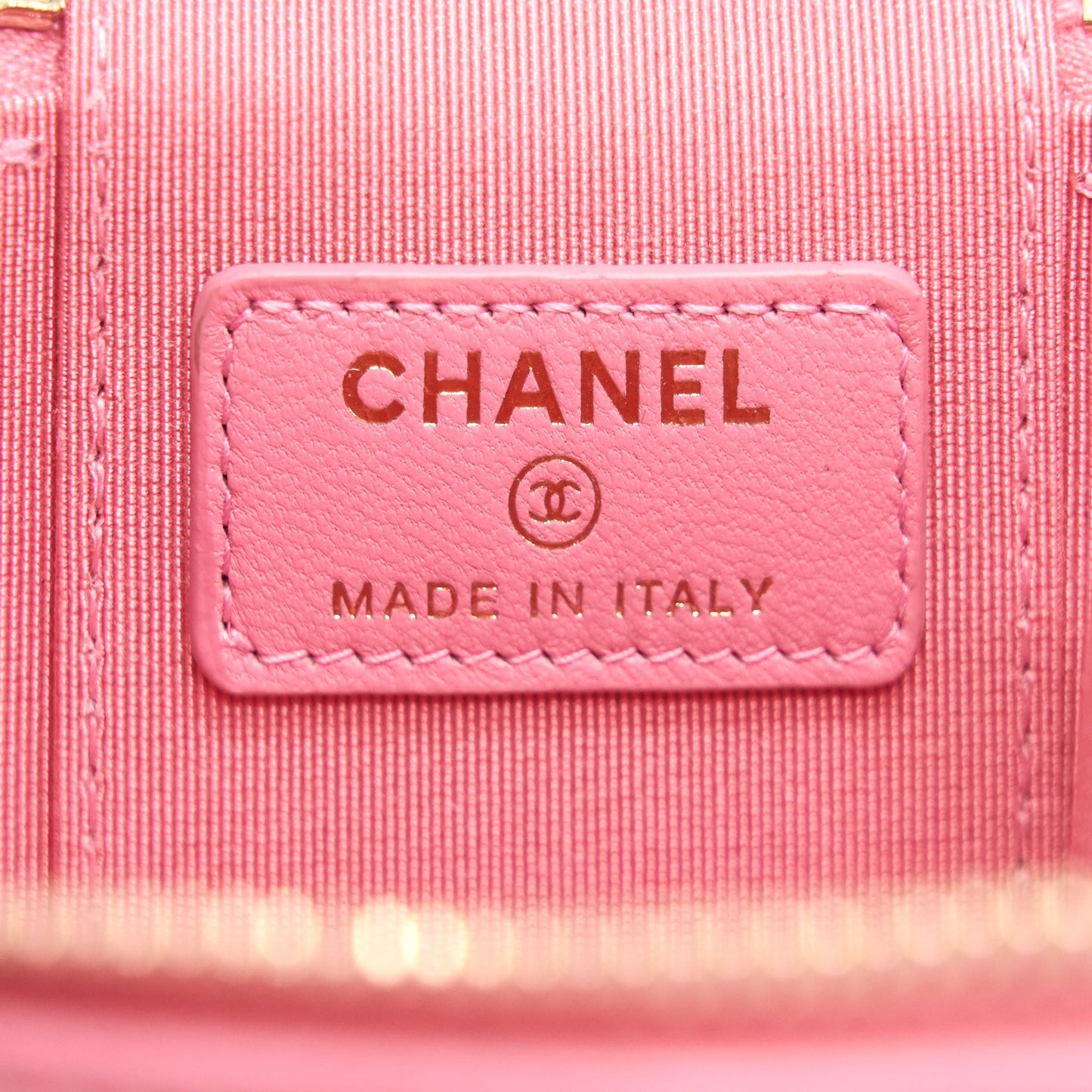 Chanel Small Vanity with Chain Pink