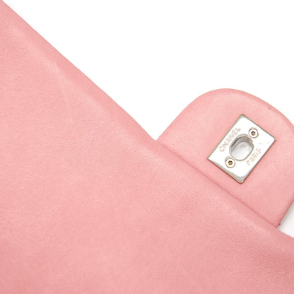 Chanel Python Skin Flap Bag Pink