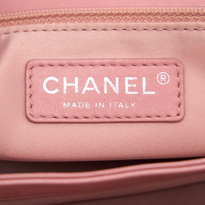 Chanel Python Skin Flap Bag Pink