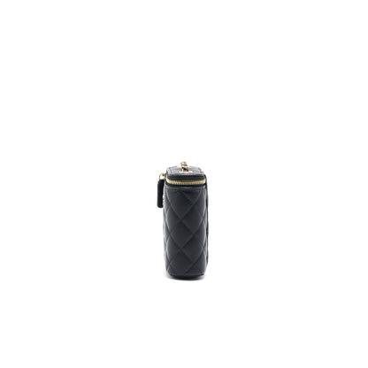Chanel 21C Long Vanity with Chain Lambskin Black with LGHW