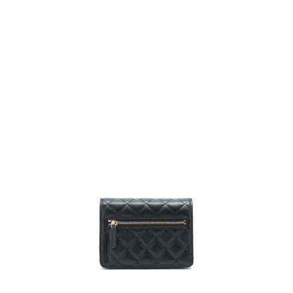 Chanel Mini Wallet On Chain Caviar Black LGHW