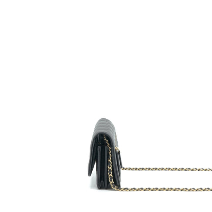 Chanel Mini Wallet On Chain Caviar Black LGHW