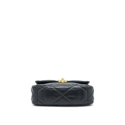 Chanel Small 19 Bag Goatskin Black With Gold/Sliver Hardware