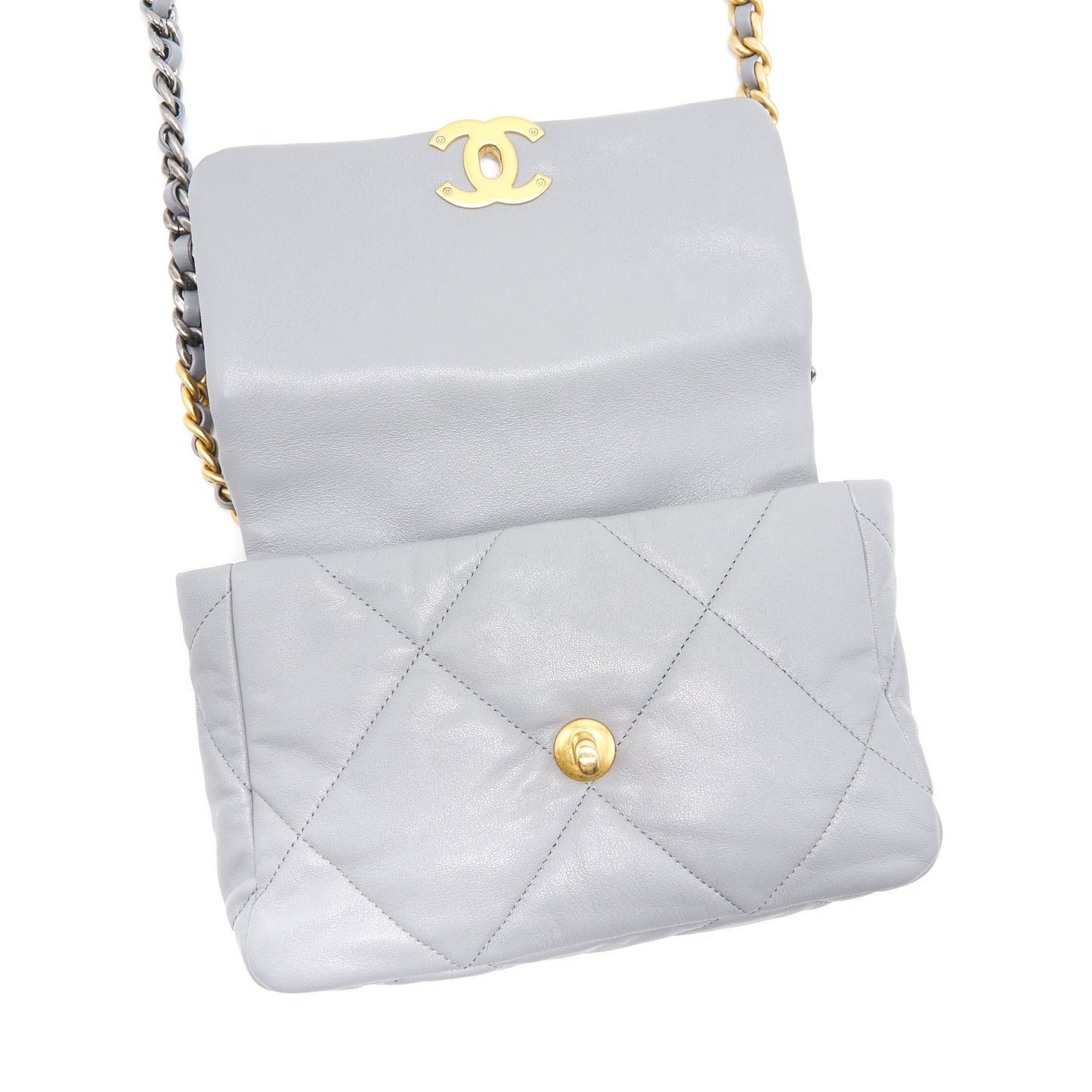 Chanel Small 19 Bag Grey