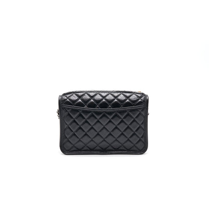 Chanel 18B Calfskin Camera Case Black SHW