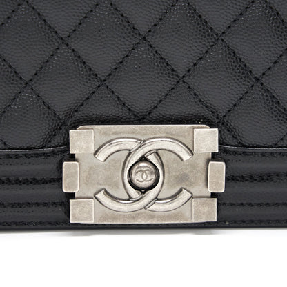 Chanel Small Leboy Cavier Black ruthenium Hardware