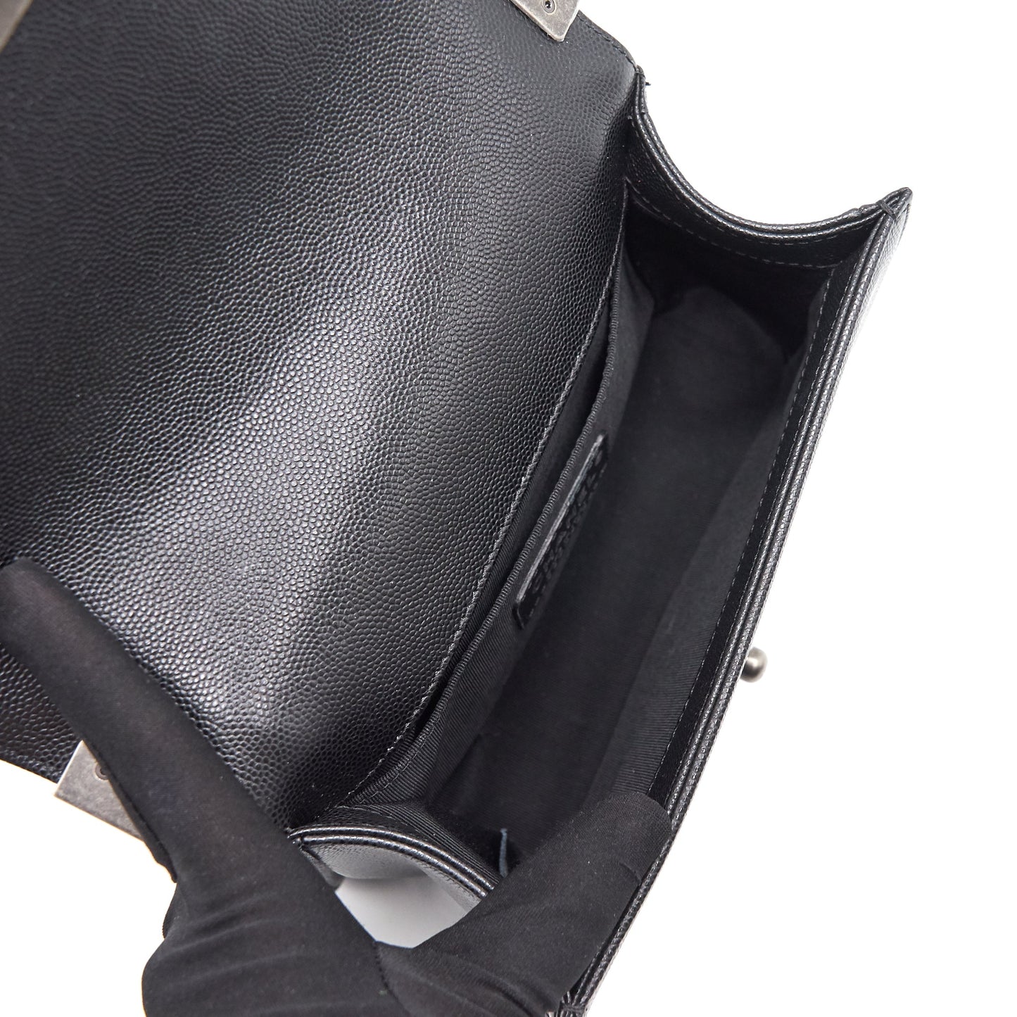 Chanel Small Leboy Cavier Black ruthenium Hardware