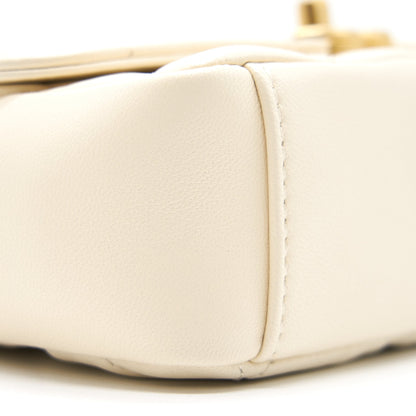 CHANEL SMALL FLAP BAG Lambskin Ecru