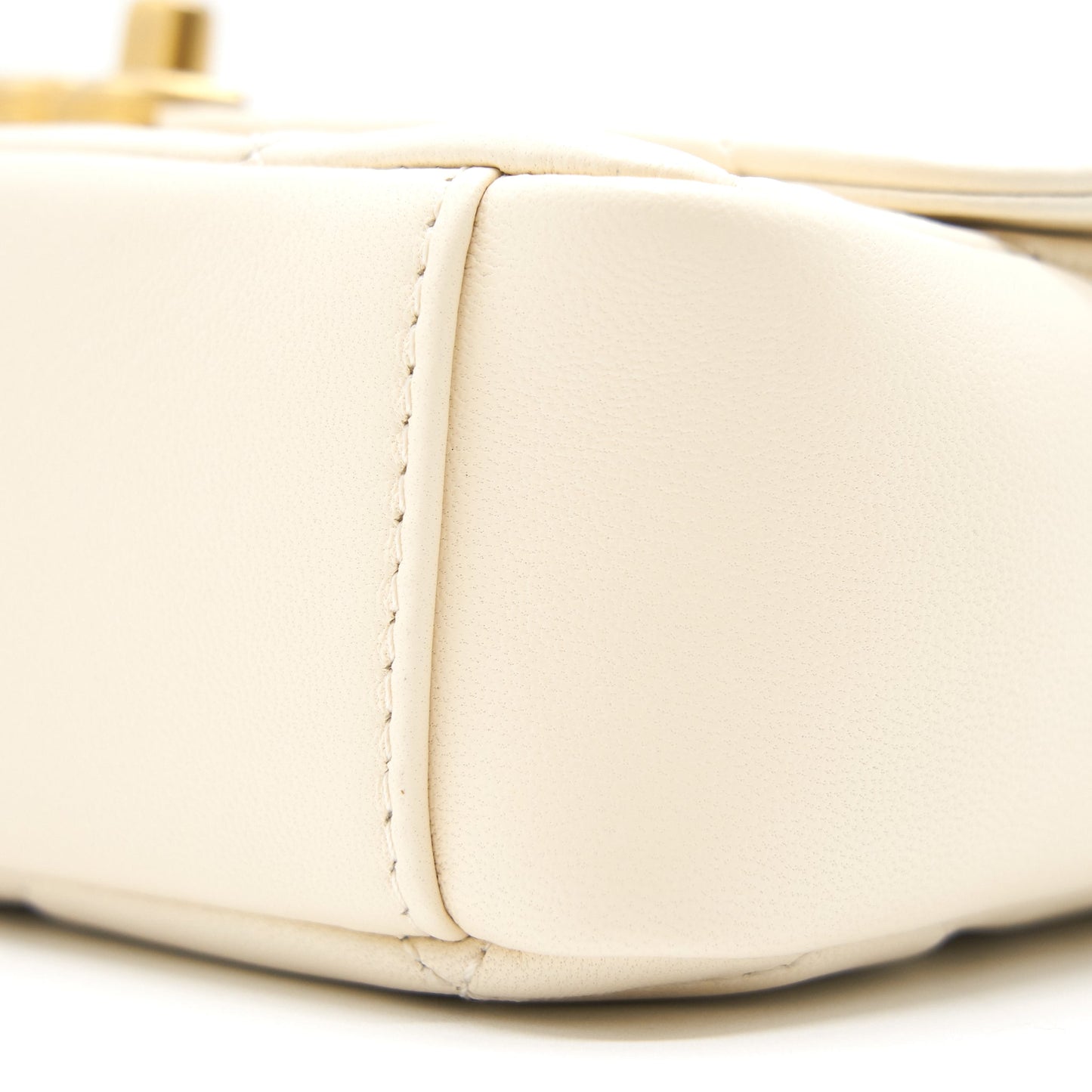 CHANEL SMALL FLAP BAG Lambskin Ecru