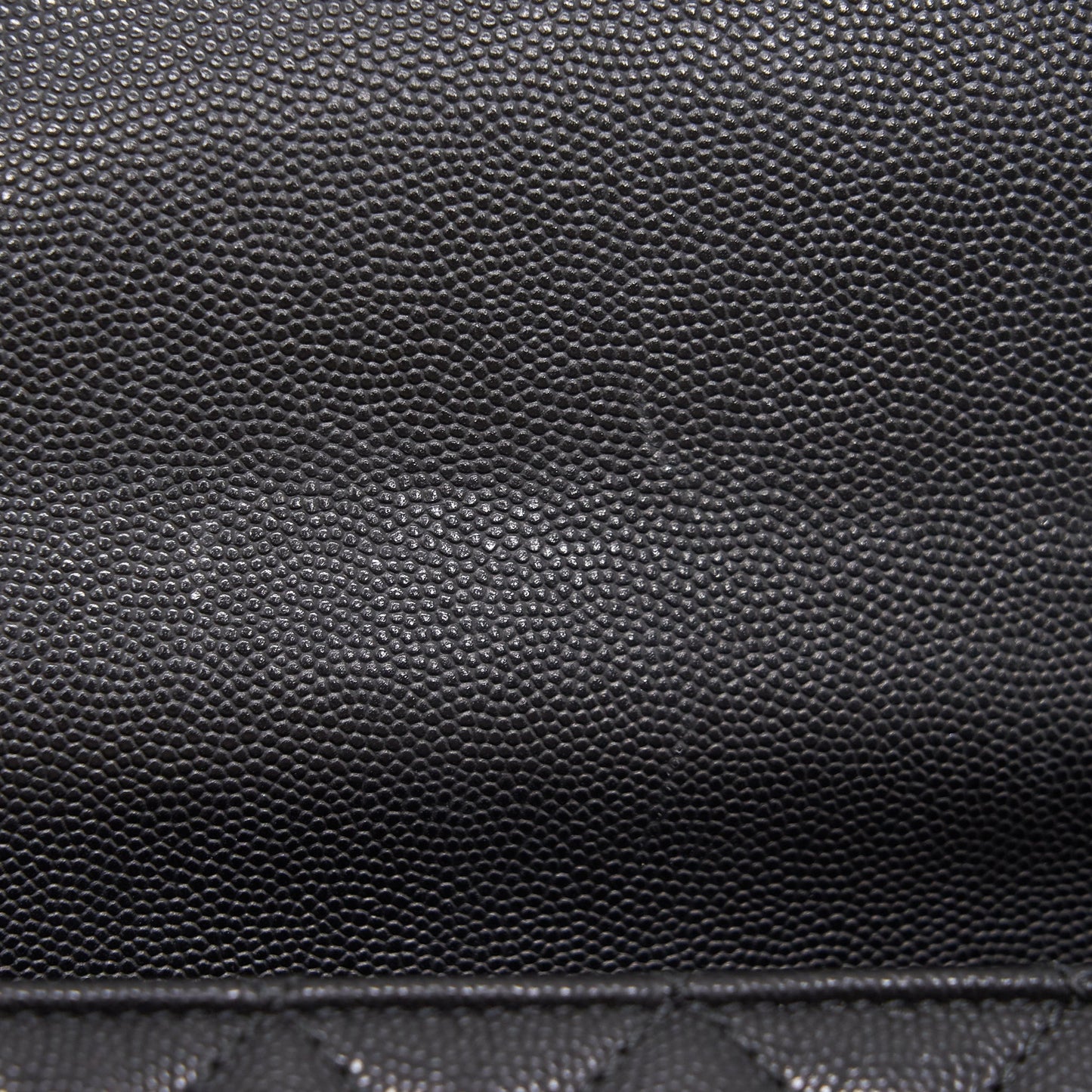 CHANEL CAVIER MEDIUM COCO HANDLE FLAP BAG BLACK