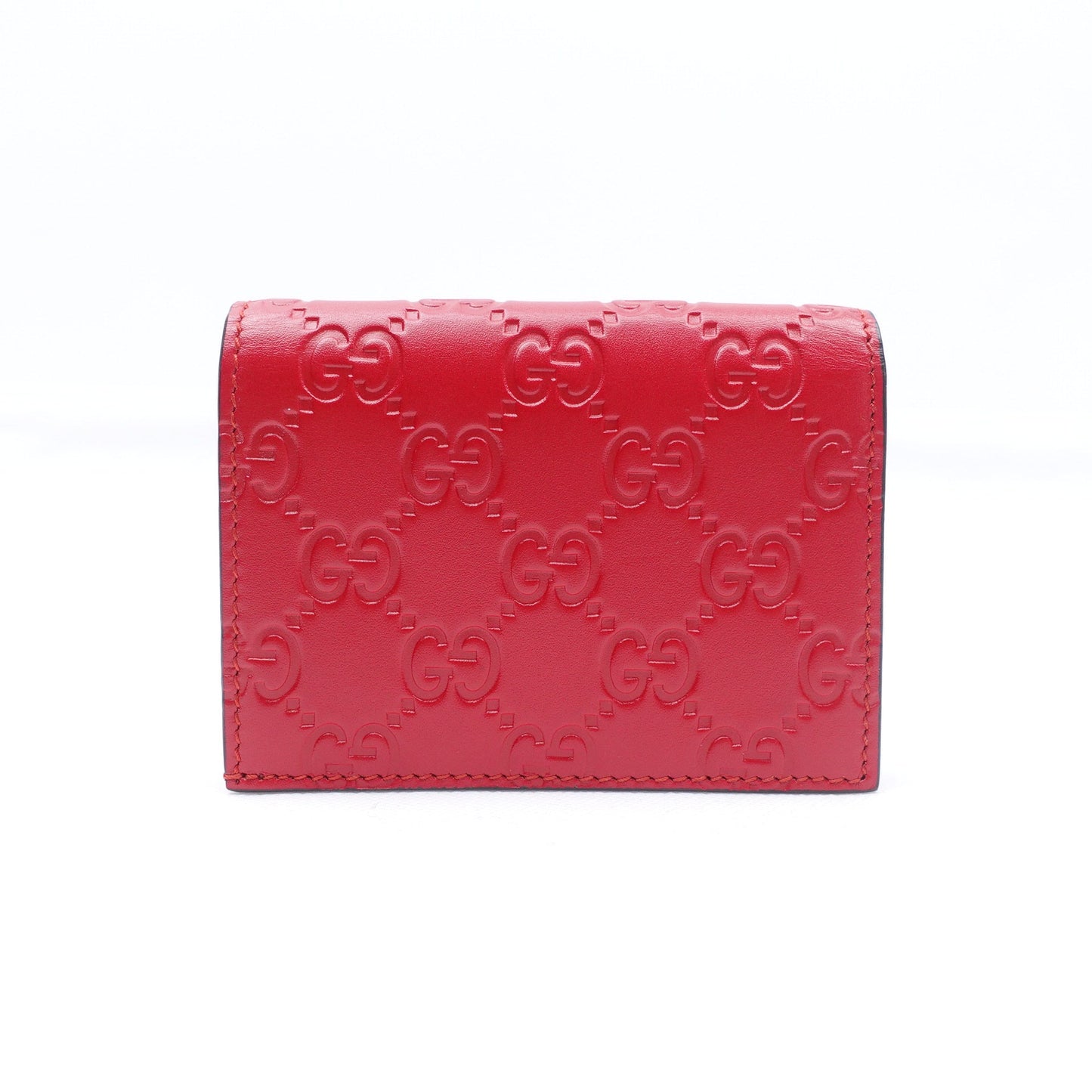GG Red Cherry Guccissima Short Wallet