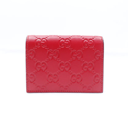 GG Red Cherry Guccissima Short Wallet