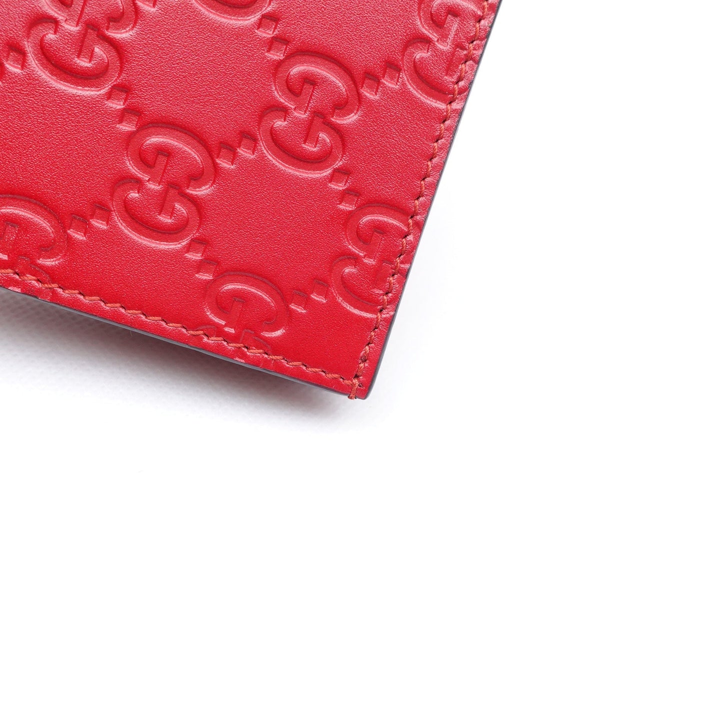 GG Red Cherry Guccissima Short Wallet