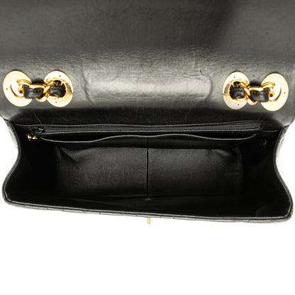 Black Chanel Jumbo XL Classic Lambskin Single Flap Shoulder Bag