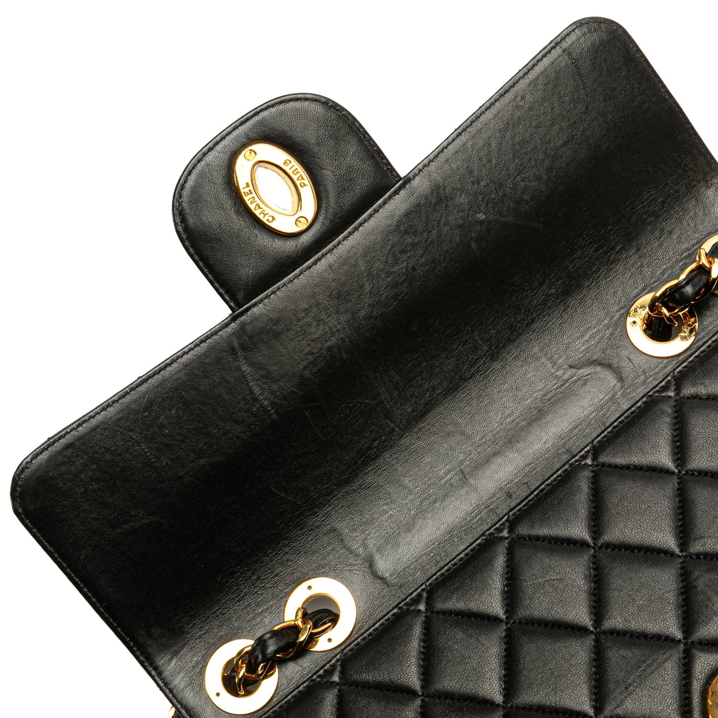 Black Chanel Jumbo XL Classic Lambskin Single Flap Shoulder Bag