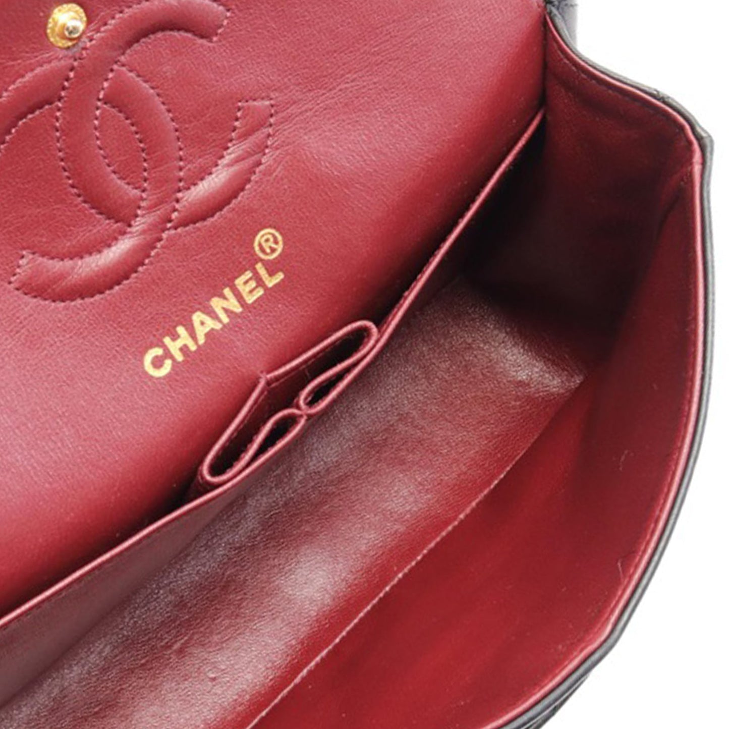 Black Chanel Small Classic Lambskin Double Flap Shoulder Bag