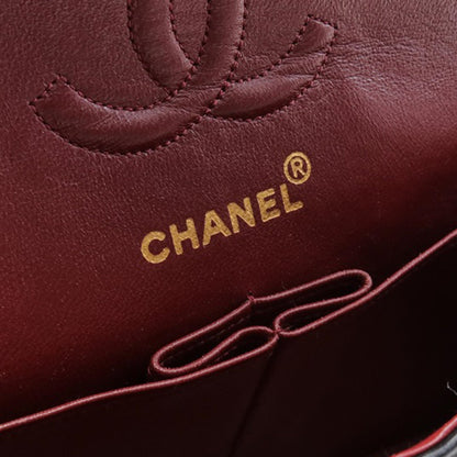 Black Chanel Small Classic Lambskin Double Flap Shoulder Bag