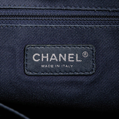 Blue Chanel Mini Canvas Deauville Shopping Tote