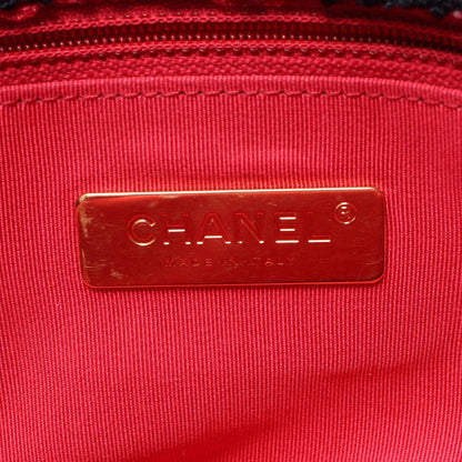 Blue Chanel Large Tweed 19 Flap Satchel
