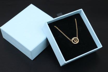 Good ( Rank AB)  Dior Heat Rhinestone Necklace 24102211