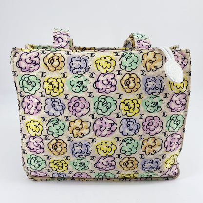 Chanel Vintage Flower CC Loge tote