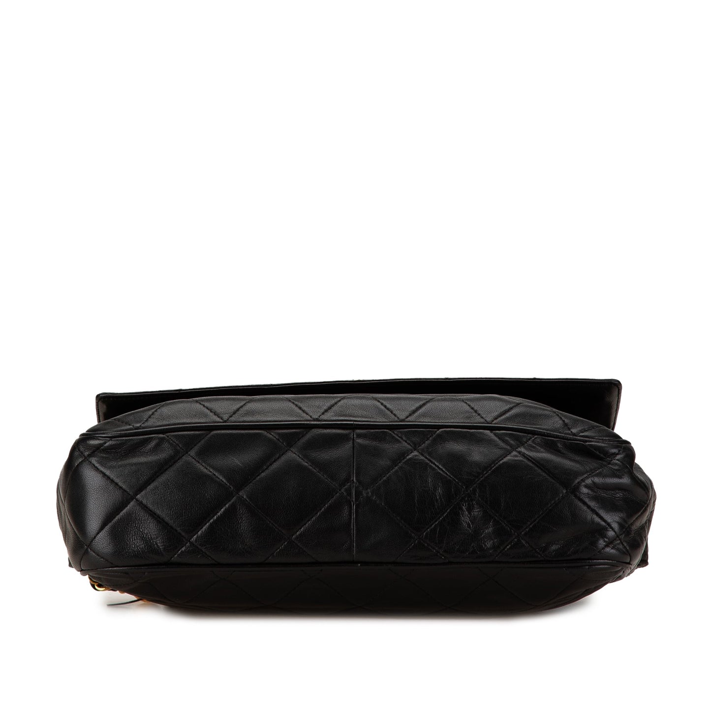Black Chanel CC Quilted Lambskin Tassel Crossbody