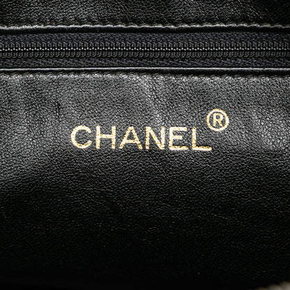 Black Chanel CC Quilted Lambskin Tassel Crossbody