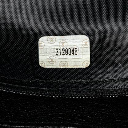 Black Chanel CC Quilted Lambskin Tassel Crossbody
