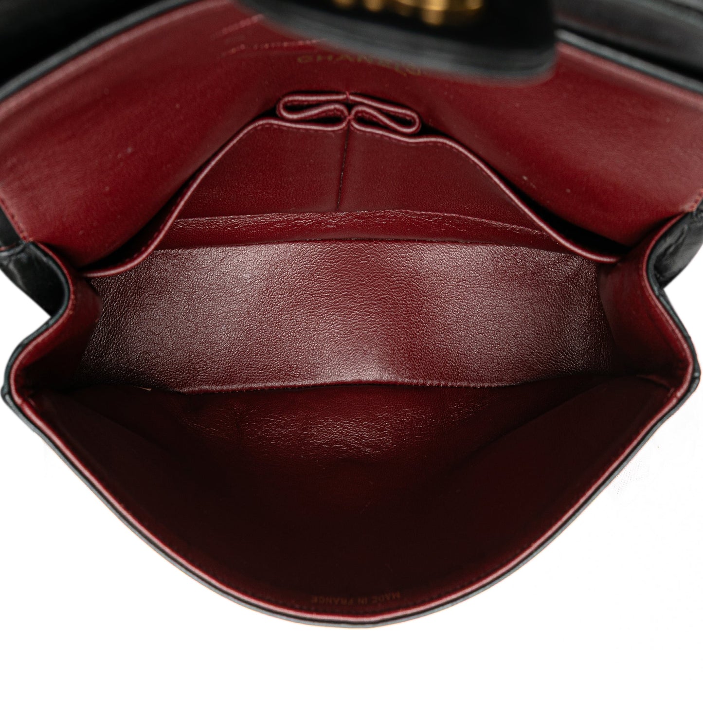 Black Chanel Medium Classic Lambskin Double Flap Shoulder Bag