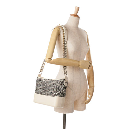 Blue Chanel Medium Tweed and Lambskin Gabrielle Crossbody