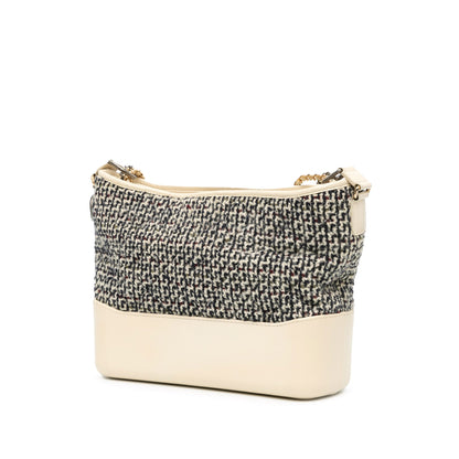 Blue Chanel Medium Tweed and Lambskin Gabrielle Crossbody