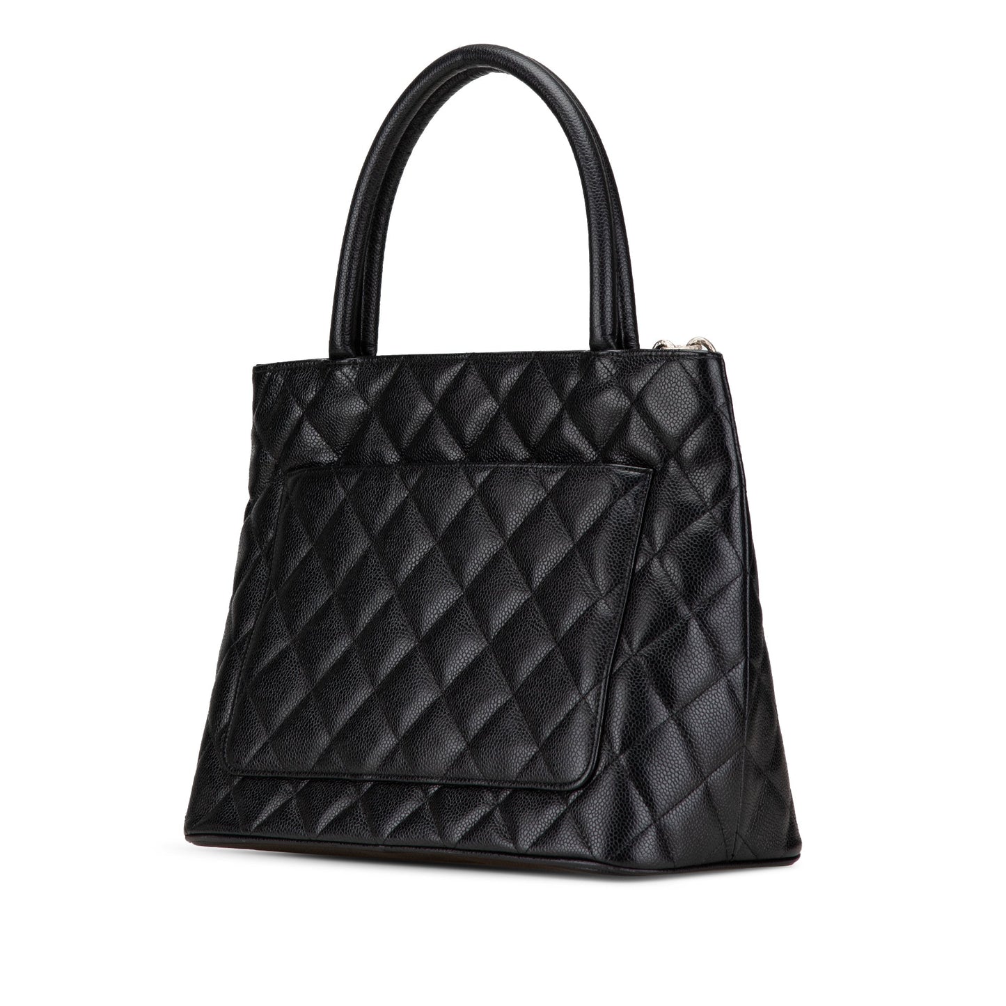 Black Chanel Caviar Medallion Tote