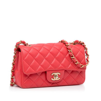 Chanel Sac Mini Rectangular Classic Lambskin Single Flap