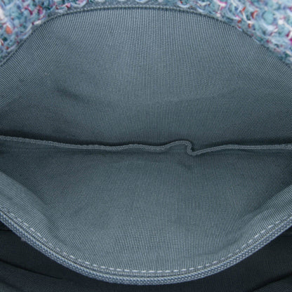 Blue Chanel Large Tweed 19 Flap Satchel