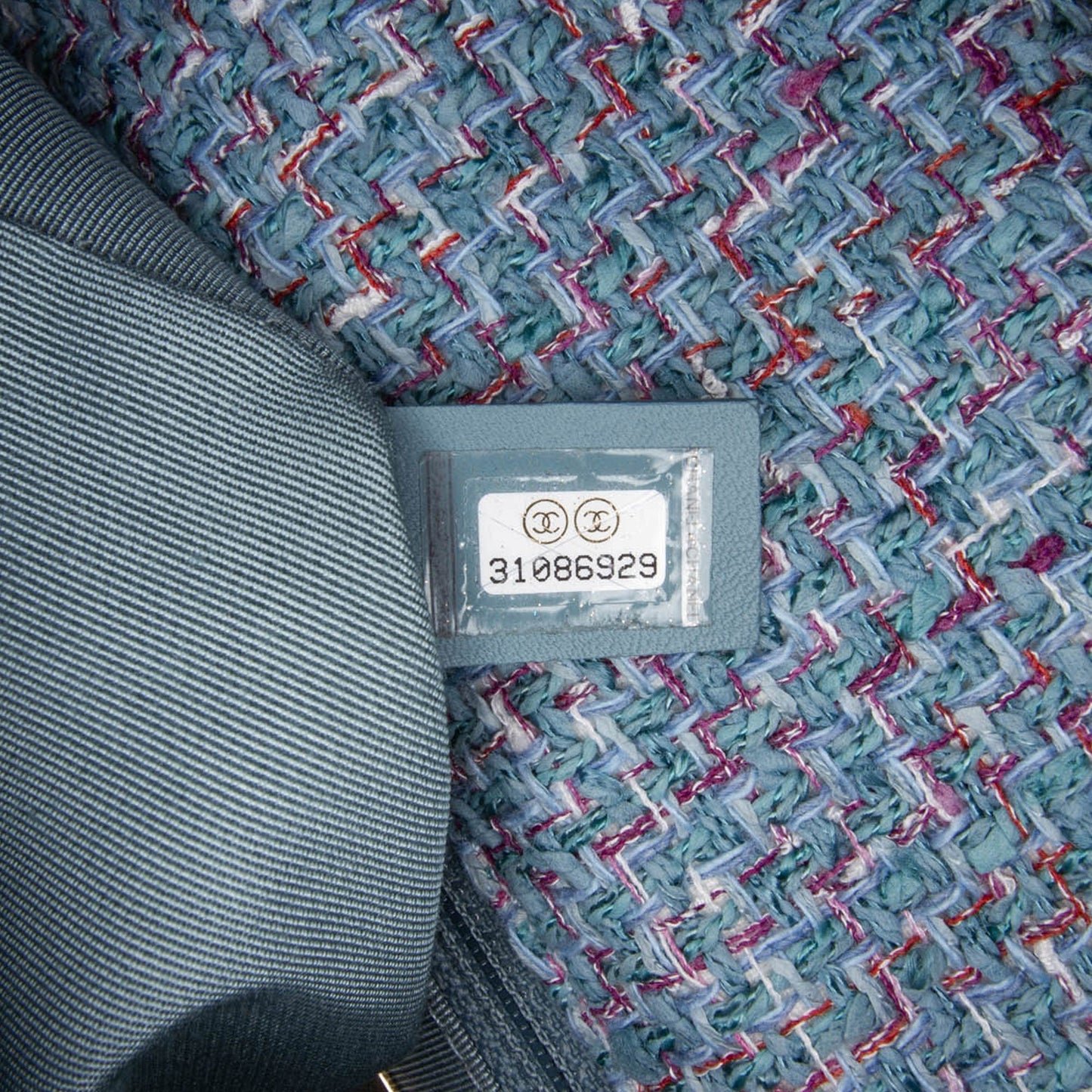 Blue Chanel Large Tweed 19 Flap Satchel
