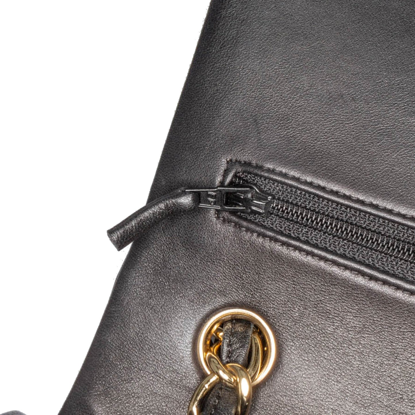 Black Chanel Jumbo Classic Lambskin Double Flap Shoulder Bag