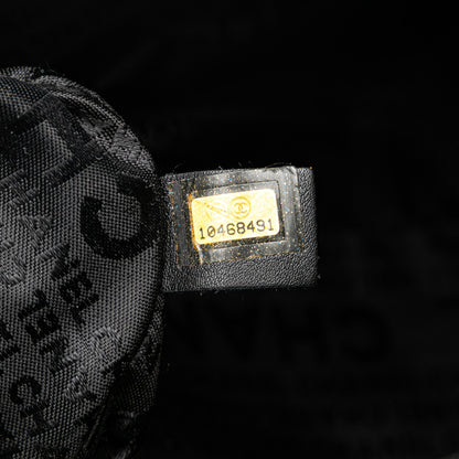 Gray Chanel Tweed Camellia Shoulder Bag