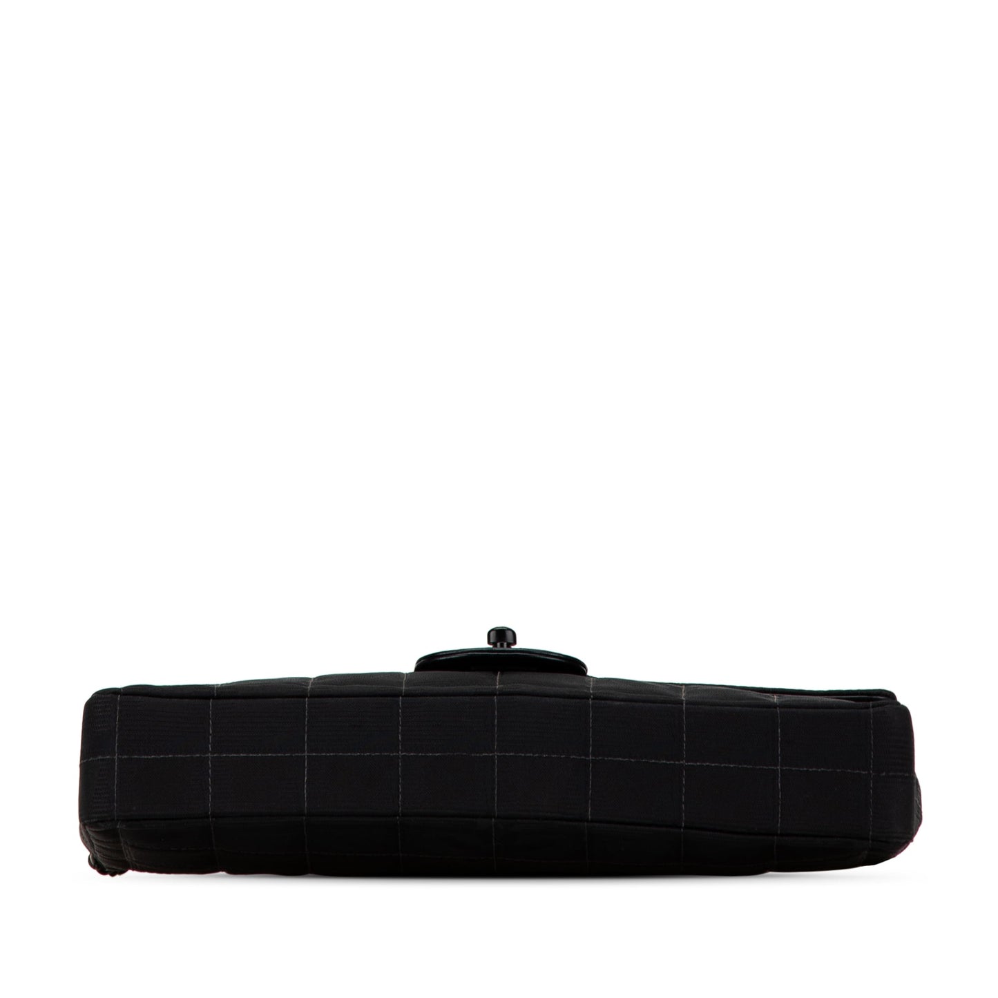 Black Chanel New Travel Line Nylon East West Flap Shoulder Bag