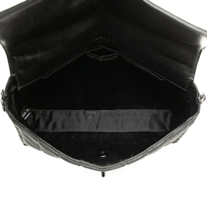Black Chanel New Travel Line Nylon East West Flap Shoulder Bag