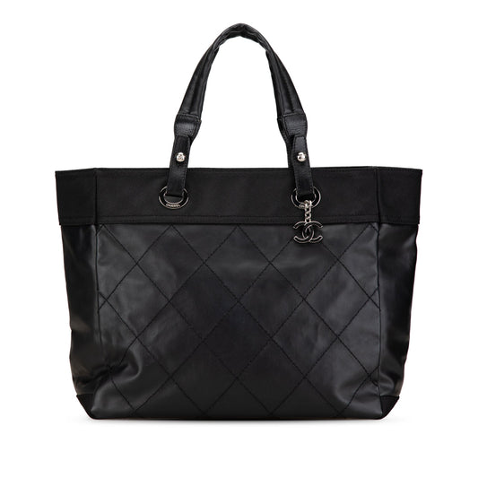 Black Chanel Large Paris Biarritz Tote