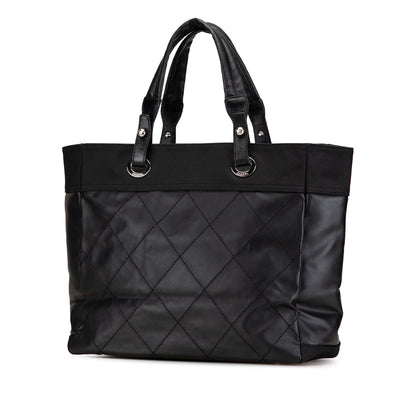 Black Chanel Large Paris Biarritz Tote