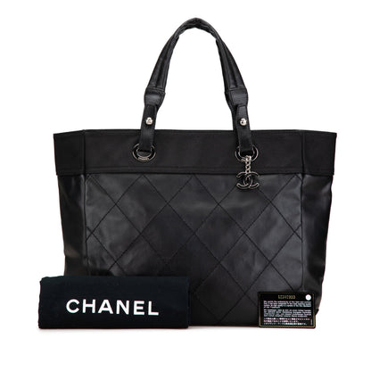 Black Chanel Large Paris Biarritz Tote