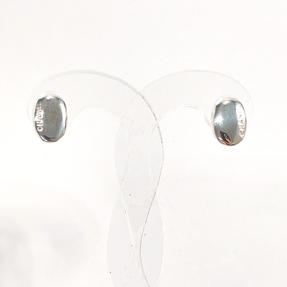 Chanel Silver 925 Bean Earrings