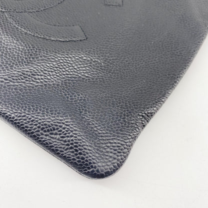 Chanel Black Leather Clutch